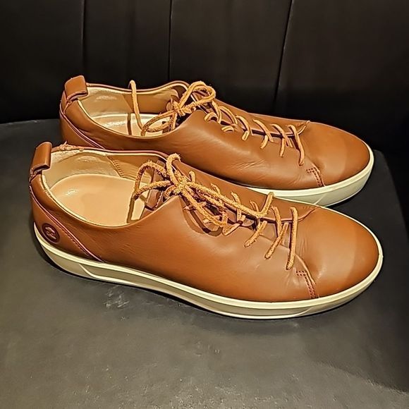 ECCO Men's Soft 7 Tie Leather Sneaker - Size 42 (EU), 8 (US) - Picture 1 of 11